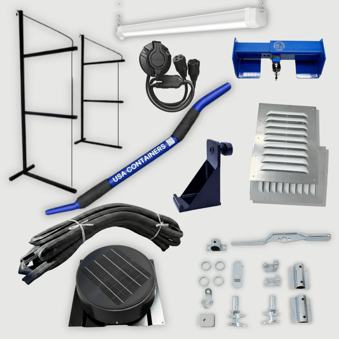 Complete Shipping Container Accessories Kit: Full Upgrade Bundle