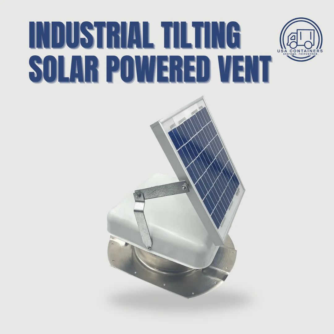Industrial Solar Powered Vent - Tilting Solar Panel