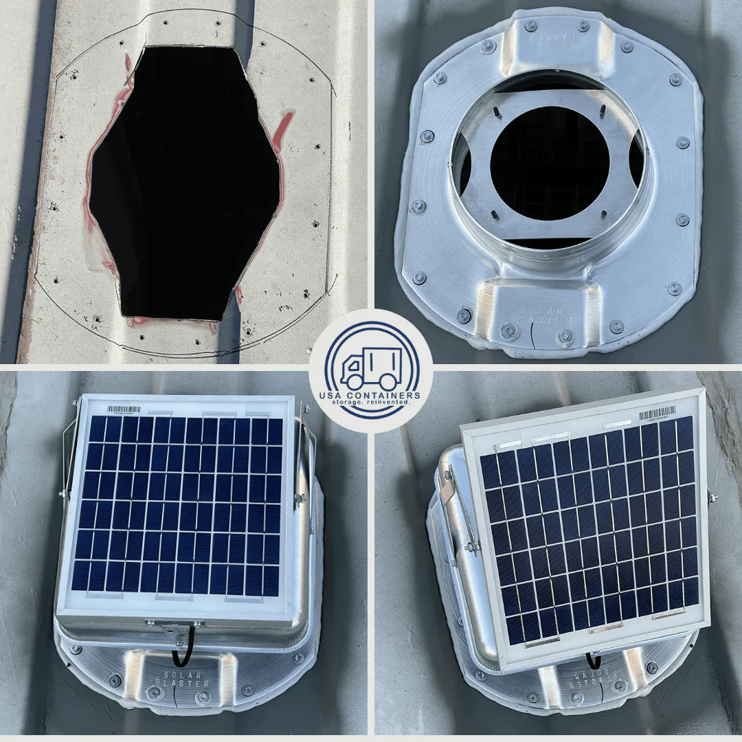 Industrial Solar Powered Vent - Tilting Solar Panel - Image 2