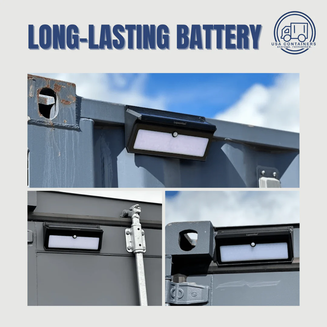 Shipping Container Solar Powered Lights - Motion Detecting (4 pack) - Image 2