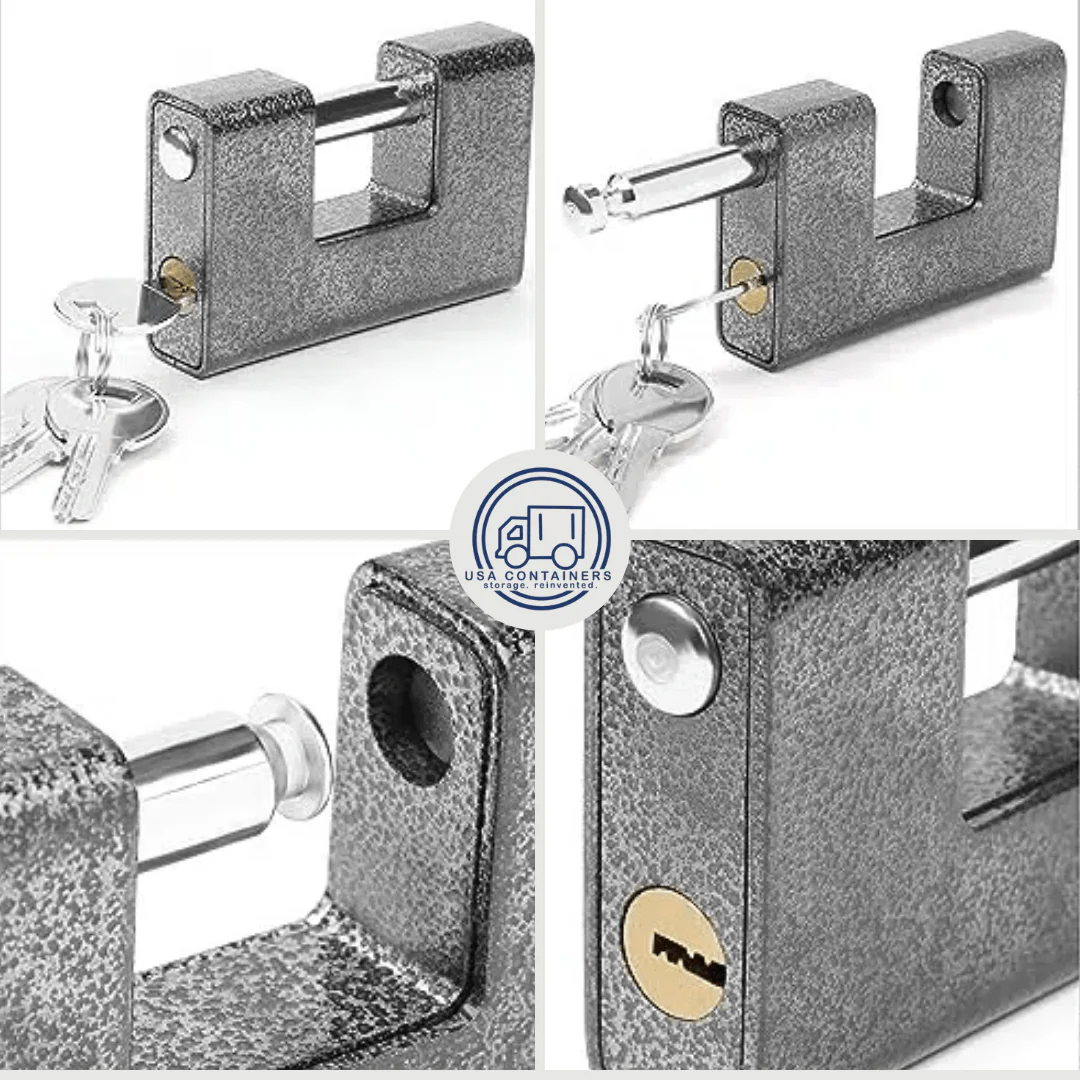 Shipping Container Locks - Heavy Duty Padlock with 4 Keys - Image 4