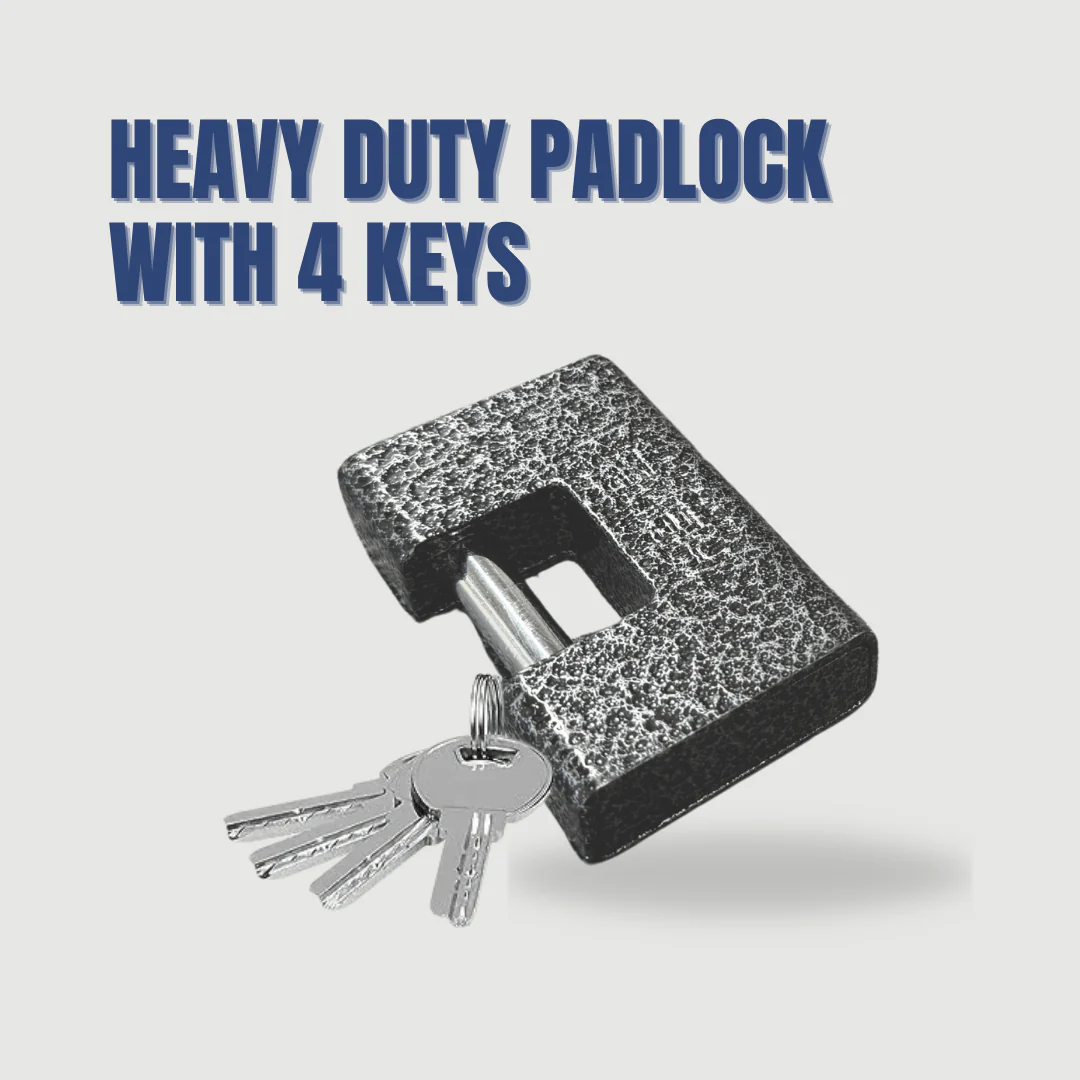 Shipping Container Locks - Heavy Duty Padlock with 4 Keys - Image 5