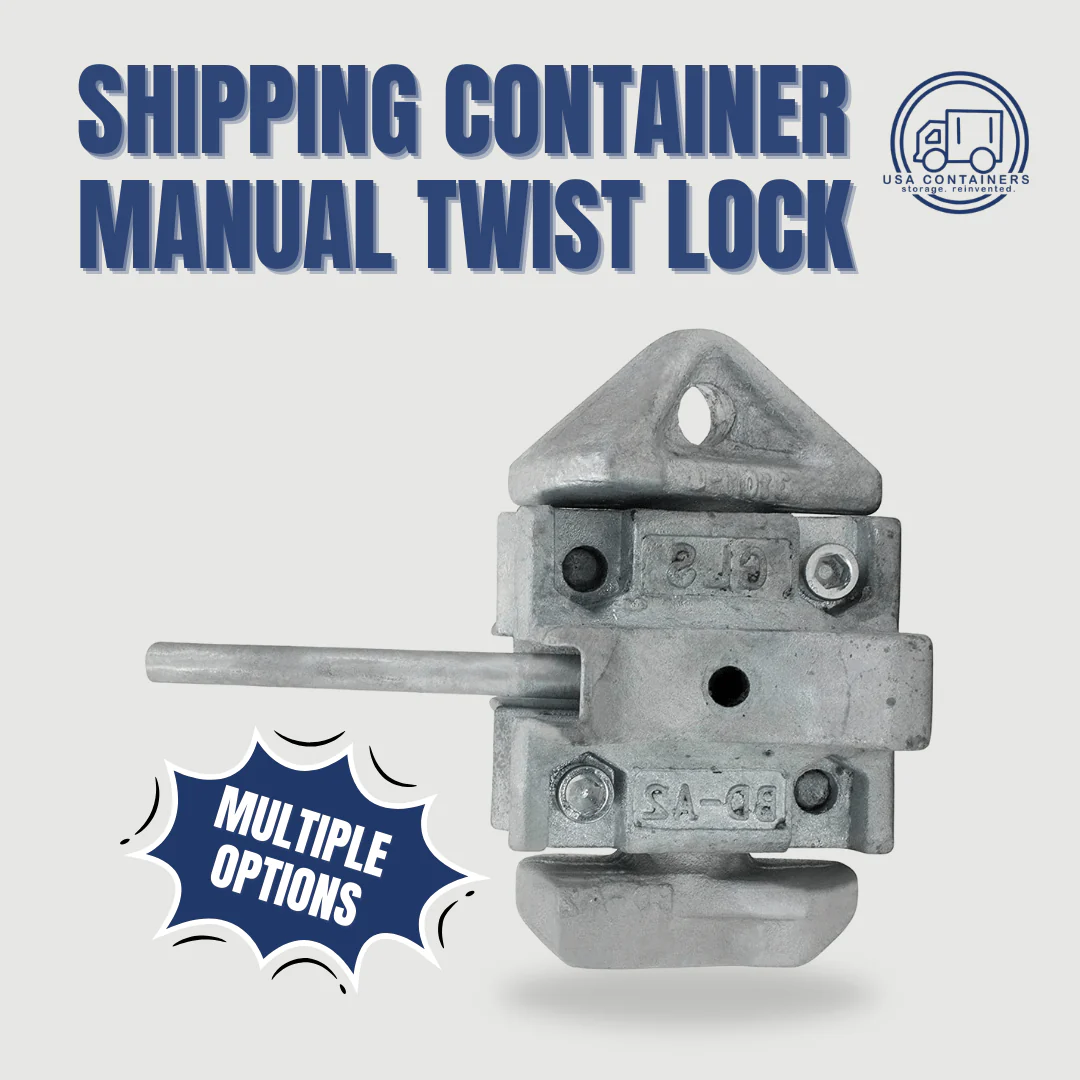Manual Twist Lock - For Stacking Shipping Containers - 2 pack