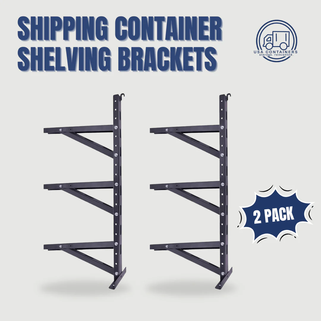 Shipping Container Adjustable Shelving Brackets