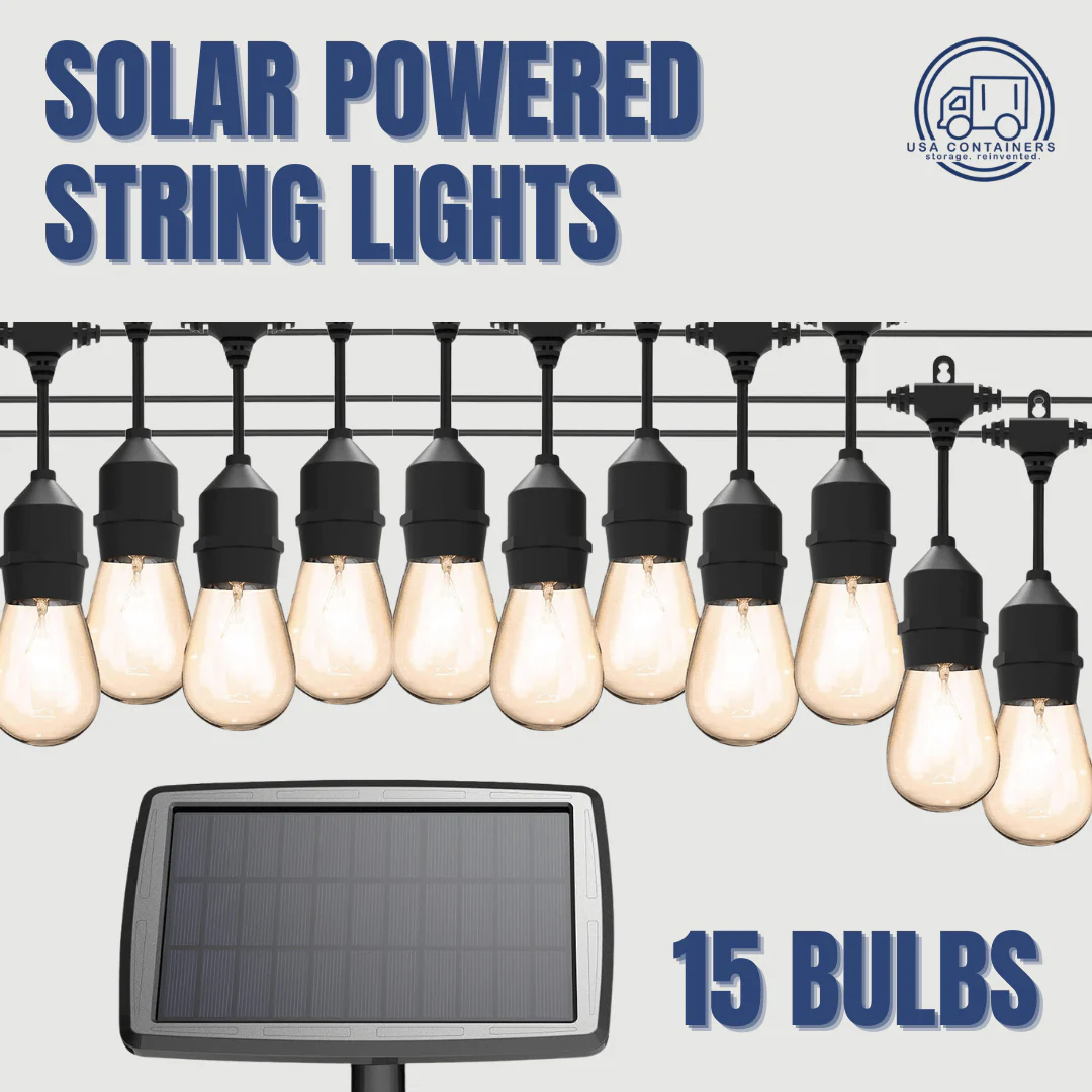 Shipping Container Solar Powered Lights (15 Lights)